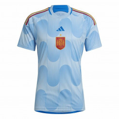 Men's Short-sleeved Football Shirt Adidas 2ª Equipación España 22 Light Blue
