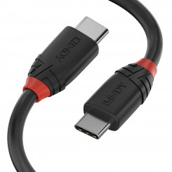 USB-C kaabel LINDY 36906 Must 1 m