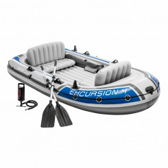 Inflatable Boat Intex Excursion 4 Blue White 315 x 43 x 165 cm