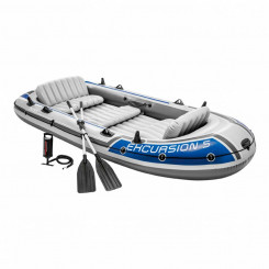 Inflatable Boat Intex Excursion 5 Blue White 366 x 43 x 168 cm