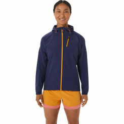 Женская спортивная куртка Asics Fujitrail WaterProof Темно-синяя