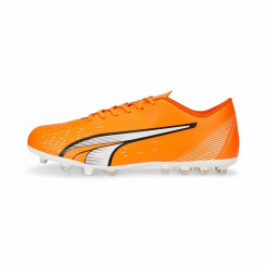 Adult's Football Boots Puma Ultra Play Mg Orange Unisex