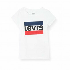 Детская футболка с коротким рукавом Levi's E4900 Белая (10 лет)