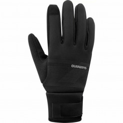Велосипедные перчатки Shimano Windbreak Thermal Black