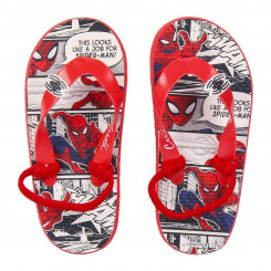 Flip Flops for Children Spiderman Red