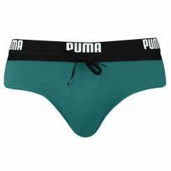 Мужской купальный костюм Puma Swim Logo Brief Темно-зеленый