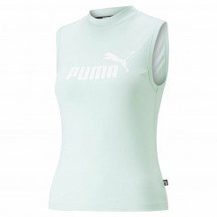 Naiste lühikeste varrukatega T-särk Puma Slim Logo Tank Aquamarine