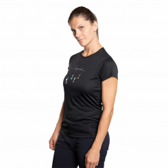Женская футболка с коротким рукавом Trangoworld Zalabi Moutain черная