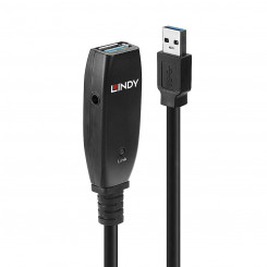 USB Cable LINDY 43322 Black 15 m