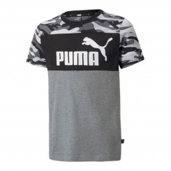 Laste lühikeste varrukatega T-särk Puma ESS+ Camo Black
