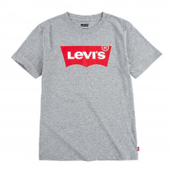 Детская футболка с коротким рукавом Levi's Batwing Серая Светло-серая