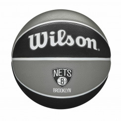 Баскетбольный мяч Wilson Nba Team Tribute Brooklyn Nets, черный, один размер