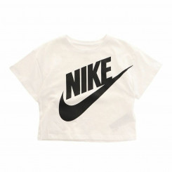 Laste lühikeste varrukatega T-särk Nike Icon Futura White
