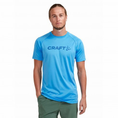 Short Sleeve T-Shirt Craft Core Essence Logo Aquamarine