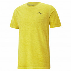 Short Sleeve T-Shirt Puma Studio Foundation Yellow Unisex