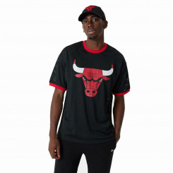 Баскетбольная футболка New Era NBA Mesh Chicago Bulls черная