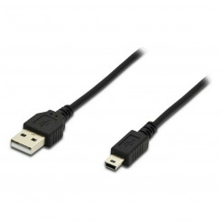 USB A to USB B Cable Digitus by Assmann AK-300130-018-S Black