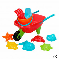 Набор пляжных игрушек Colorbaby Wheelbarrow полипропилен (10 шт.)