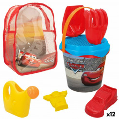 Beach toys set Cars polypropylene (12 Units)