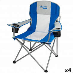 Складное походное кресло Aktive Grey Blue 57 x 97 x 60 см (4 шт.)