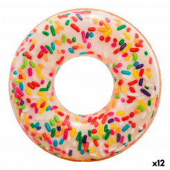 Täispuhutav ratas Intex Donut White 114 x 25 x 114 cm (12 ühikut)