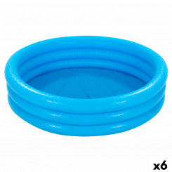Täispuhutav aerubassein lastele Intex Blue Rings 330 L 147 x 33 cm (6 ühikut)