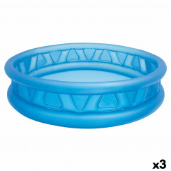 Inflatable Paddling Pool for Children Intex Circular Blue 188 x 46 x 188 cm 790 L (3 Units)