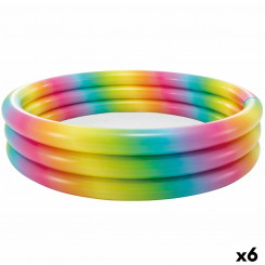 Надувной детский бассейн Intex с разноцветными кольцами 168 x 38 x 168 см 581 л (6 шт.)