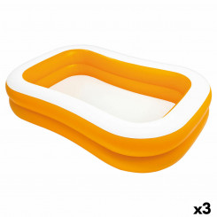Inflatable pool Intex Mandarin 229 x 48 x 152 cm Orange 600 L (3 Units)