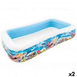 Inflatable Paddling Pool for Children Intex Tropical 305 x 56 x 183 cm 1020 L (2 Units)