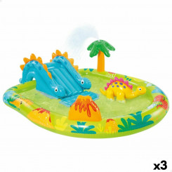 Inflatable Paddling Pool for Children Intex Dinosaurs Playground 191 x 58 x 152 cm (3 Units)