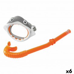 Детские очки и трубка для подводного плавания Intex Shark (6 шт.)