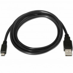 Кабель USB 2.0 A — Micro USB B Aisens A101-0027, черный, 80 см