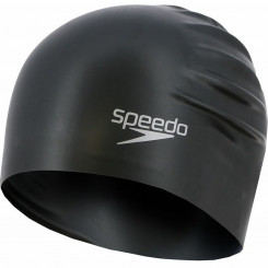 Swimming Cap Speedo 8-061680001 Black Silicone Plastic