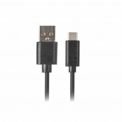 USB A to USB C Cable Lanberg CA-USBO-20CU-0010-BK