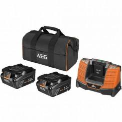 Зарядное устройство и комплект аккумуляторных батарей AEG Powertools Pro Lithium SetL1850SHD 18 В 5 Ач