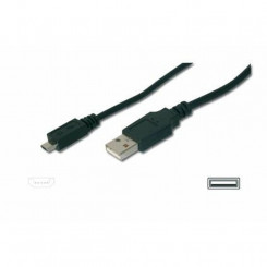 USB Cable to micro USB Digitus AK-300110-030-S Black 3 m
