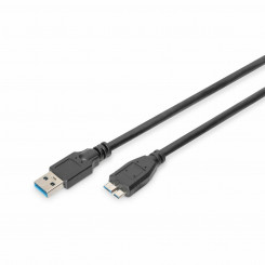 USB kaabel mikro-USB Digitus AK-300116-018-S Must 1,8 m