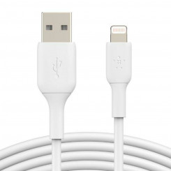 USB to Lightning Cable Belkin CAA001BT2MWH 2 m White