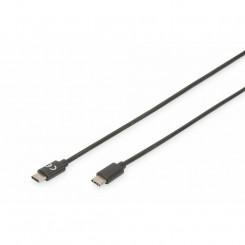 Кабель USB-C Digitus AK-300138-010-S Черный 1 м
