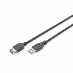 Cable Micro USB Digitus AK-300203-030-S Black 3 m