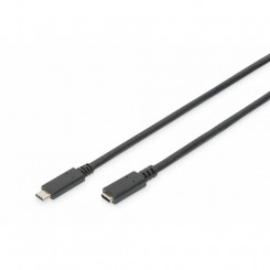 Кабель USB-C Digitus AK-300210-007-S Черный 70 см
