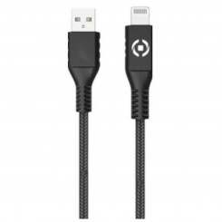 USB to Lightning Cable Celly 2 m Black