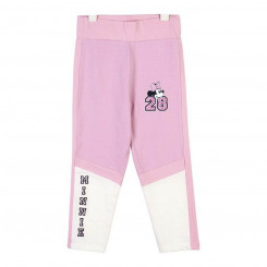 Sports Leggings for Children Minnie Mouse Pink