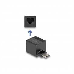 USB to RJ45 Network Adapter DELOCK 66462 Gigabit Ethernet Black