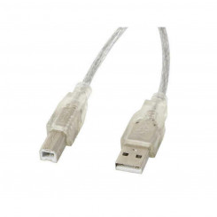 Кабель USB A — USB B Lanberg CA-USBA-12CC-0030-TR Принтер Прозрачный 3 м (3 м)