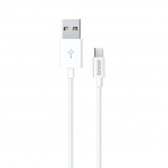 USB Cable to micro USB Savio CL-124 White 2 m