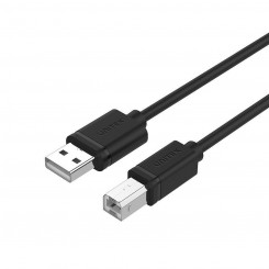 USB A kuni USB B kaabel Unitek Y-C421GBK Must 5 m
