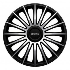 Колпак ступицы Sparco Torino CS5 Черный Серебристый 15 дюймов (4 шт.)
