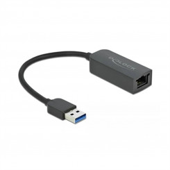 USB to RJ45 Network Adapter DELOCK 66646 2,5 Gigabit Ethernet Black